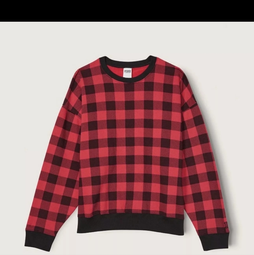 🖤🖤sale Victoria's secret PINK pullover red/black new!!
